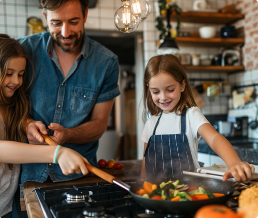 Cook a healthy meal with your family